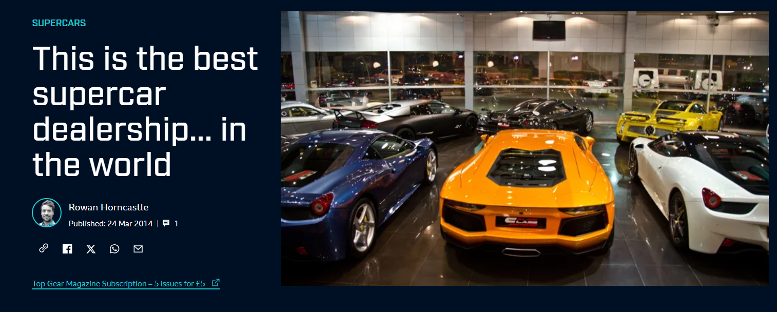 Featured by Top Gear
